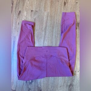 Brick-red /maroon High-Waisted lululemon Leggings 23”